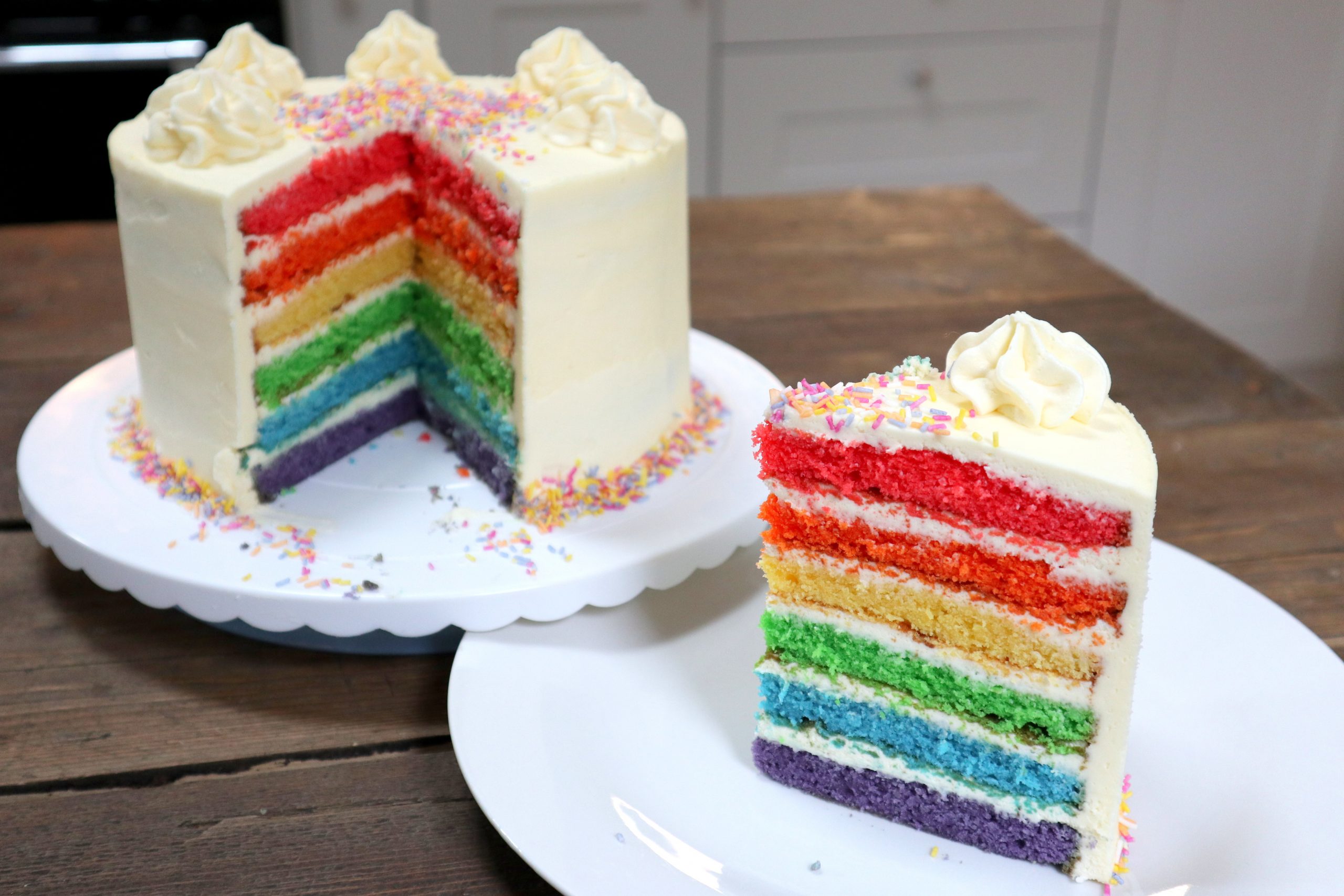 Gluten Free Rainbow Cake | Gluten Free By Katie B