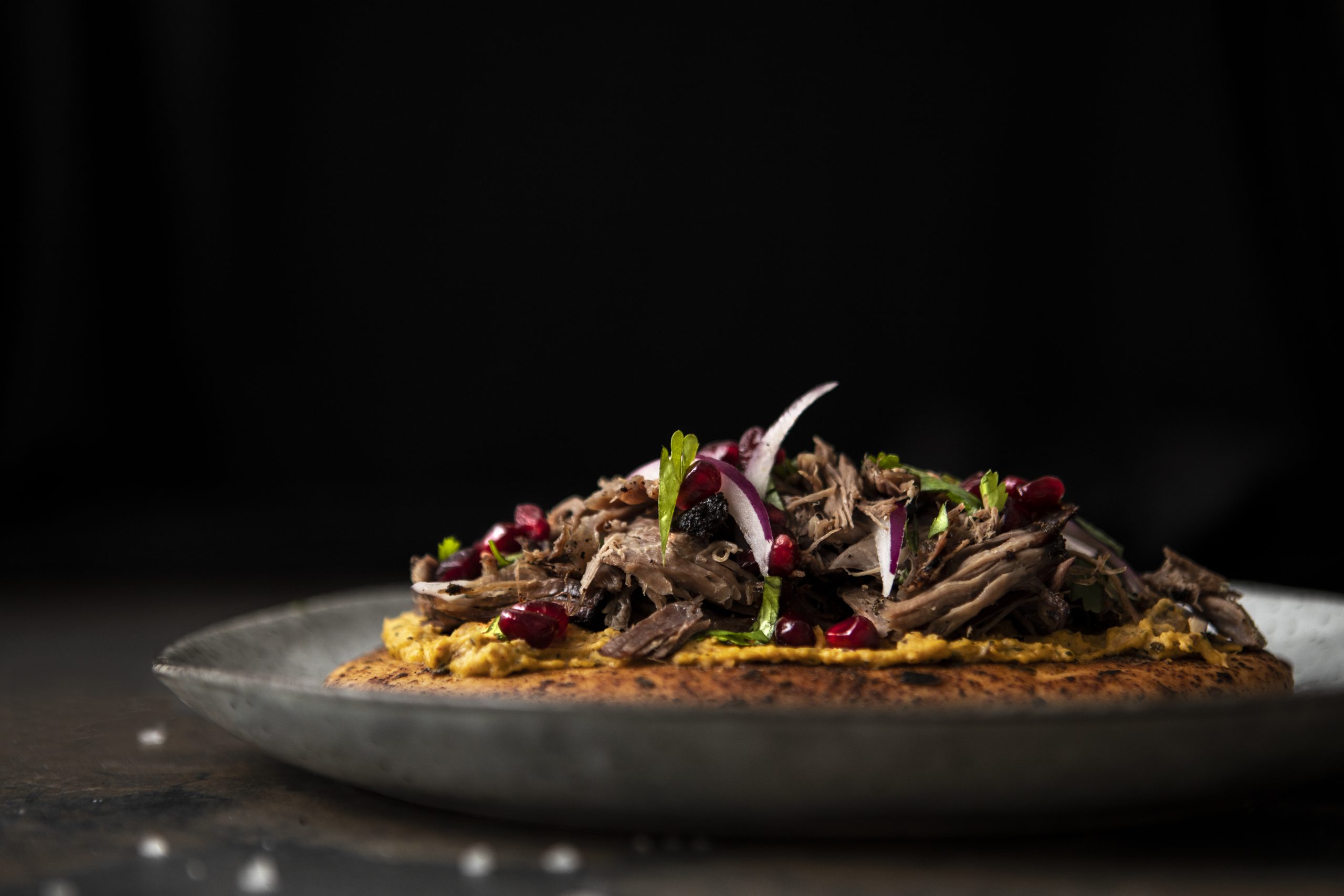 Gluten Free Pulled Lamb Flatbread Katie Bucknell